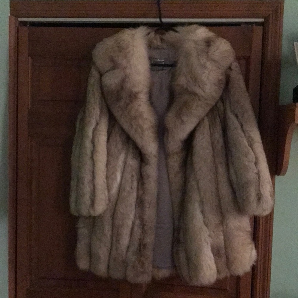 Real fur coat
